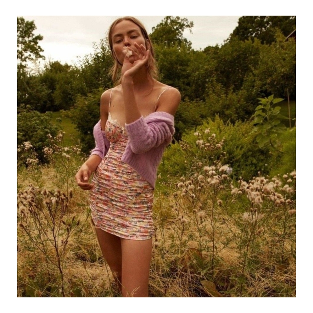 NWOT For Love and Lemons 🍋 Gardenia Floral Dress Small - Picture 3 of 8